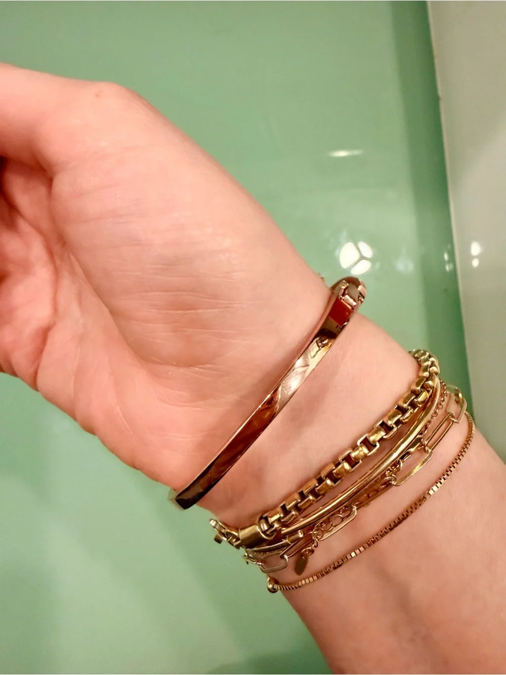 Kate Spade Crystal Bow Bangle Bracelet in Rose Gold - Women Jewelry - Picture 2 of 5